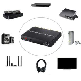 KONWERTER DEKODER SYGNAŁU CYFROWEGO NA ANALOGOWY COAXIAL SPDIF NA RCA 5.1