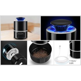 LAMPA NA KOMARY OWADOB&Oacute;JCZA USB ZASIĘG DO 40 M2 CZARNA