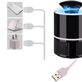 LAMPA NA KOMARY OWADOB&Oacute;JCZA USB ZASIĘG DO 40 M2 CZARNA