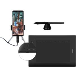 TABLET GRAFICZNY HUION H610 PRO V2 Z PI&Oacute;RKIEM RYSIKAMI I UCHWYTEM PH03