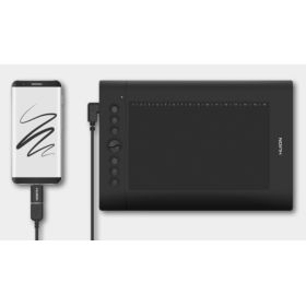 TABLET GRAFICZNY HUION H610 PRO V2 Z PI&Oacute;RKIEM RYSIKAMI I UCHWYTEM PH03