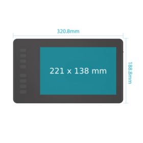 TABLET GRAFICZNY HUION H950P Z PI&Oacute;REM CZARNY