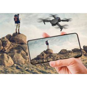 DRON Z KAMERĄ 4K LS-E525 Z PILOTEM I AKCESORIAMI CZARNY