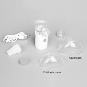 INHALATOR ULTRADŹWIĘKOWY NEBULIZATOR PRZENOŚNY DLA DZIECI I DOROSŁYCH BIAŁO-SZARY