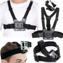 SZELKI NA TORS UCHWYT OPASKA NA GŁOWĘ DO KAMERY SPORTOWEJ  GOPRO HERO 2 3+ 4