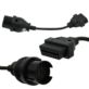 ADAPTER OBD 2 NA OBD 38 PIN DO MERCEDESA 1990-2002 PRZEJŚCIÓWKA CZARNA