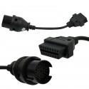 ADAPTER OBD 2 NA OBD 38 PIN DO MERCEDESA 1990-2002 PRZEJŚCIÓWKA CZARNA