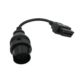 ADAPTER OBD 2 NA OBD 38 PIN DO MERCEDESA 1990-2002 PRZEJŚCIÓWKA CZARNA