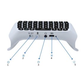 KLAWIATURA DO PADA BLUETOOTH BIAŁA