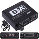 KONWERTER DWUKIERUNKOWY SPDIF I COAXIAL Z ZASILACZEM