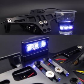 MOCOWANIE TABLICY REJESTRACYJNEJ MOTOCYKL LAMPKA LED NA TYŁ