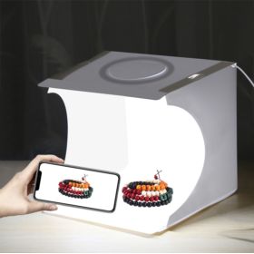 NAMIOT BEZCIENIOWY 20CM Z RINGIEM LED I 6 TŁAMI FOTOGRAFICZNYMI