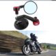 LUSTERKA MOTOCYKLOWE QUAD SKUTER ATV OKRĄGŁE 2 SZT.