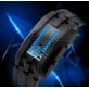 ZEGAREK BINARNY LED Z METALOWĄ BRANSOLETĄ CZARNY 18CM