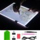 DESKA KREŚLARSKA LED A4 PODŚWIETLANA LIGHT PAD Z ZESTAWEM AKCESORIÓW