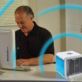 MINI KLIMATYZATOR PRZENOŚNY AIR COOLER NA USB Z PODŚWIETLANIEM