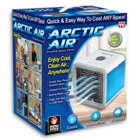 MINI KLIMATYZATOR PRZENOŚNY AIR COOLER NA USB Z PODŚWIETLANIEM