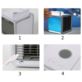 MINI KLIMATYZATOR PRZENOŚNY AIR COOLER NA USB Z PODŚWIETLANIEM