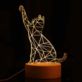 LAMPKA 3D KOTEK LED NA USB