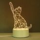 LAMPKA 3D KOTEK LED NA USB