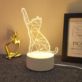 LAMPKA 3D KOTEK LED NA USB