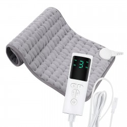 PODUSZKA GRZEWCZA KOCYK ELEKTRYCZNY Z PILOTEM REGULACJA TEMP. AUTOMATYCZNE WYŁĄCZANIE 30 X 60 CM - Akcesoria sportowe
