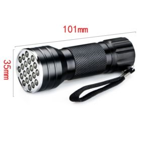 LATARKA UV DO BURSZTYN&Oacute;W ULTRAFIOLETOWA 21 DIOD LED