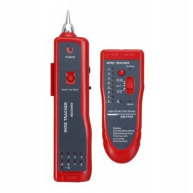 TESTER KABLI RJ-45 RJ-11 LOKALIZATOR PRZEWOD&Oacute;W Z ETUI
