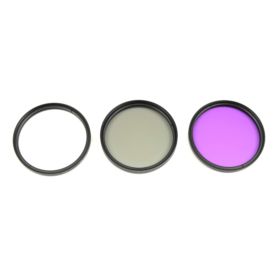 FILTRY FOTOGRAFICZNE UV POLARYZACYJNY FLD NA OBIEKTYW 58MM ZESTAW Z ETUI