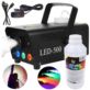 MASZYNA DO DYMU LED-500 Z 3 DIODAMI LED I PILOTEM + PŁYN 1 LITR