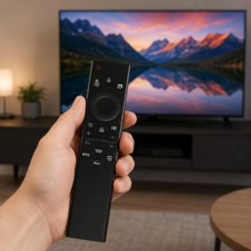 PILOT DO TELEWIZORA SAMSUNG CZARNY BEZ BATERII - Przystawki Smart TV