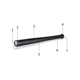LATARKA KIJ BEJSBOLOWY LED CREE XM Q5 Z AKUMULATOREM 6800MAH CZARNA