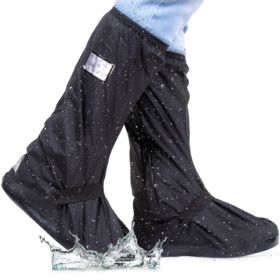OCHRANIACZE PRZECIWDESZCZOWE NA BUTY XL 43-45 32 CM CZARNE