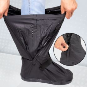 OCHRANIACZE PRZECIWDESZCZOWE NA BUTY XL 43-45 32 CM CZARNE