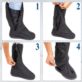 OCHRANIACZE PRZECIWDESZCZOWE NA BUTY XL 43-45 32 CM CZARNE