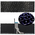 KLAWIATURA DO HP 250 G6 255 G6 15S-EQ 15S-FQ LED PODŚWIETLANA BEZ RAMKI CZARNA BŁYSZCZĄCA