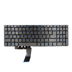 KLAWIATURA LENOVO IDEAPAD L340 L340-15 L340-17 L340-15IRH L340-17IRH LED BEZ RAMKI SZARA NIEBIESKIE NAPISY - Klawiatury do la...