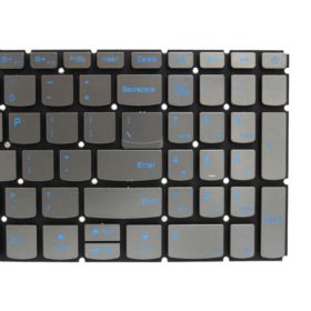 KLAWIATURA LENOVO IDEAPAD L340 L340-15 L340-17 L340-15IRH L340-17IRH LED BEZ RAMKI SZARA NIEBIESKIE NAPISY - Klawiatury do la...