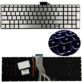 KLAWIATURA DO HP 250 G6 255 G6 15S-EQ 15S-FQ LED PODŚWIETLANA BEZ RAMKI SREBRNA BŁYSZCZĄCA - Klawiatury do laptopów
