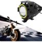 LAMPA MOTOCYKLOWA REFLEKTOR LED CREE U7 CZERWONY RING
