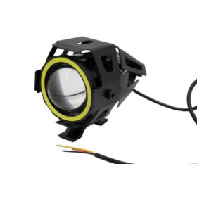 LAMPA MOTOCYKLOWA REFLEKTOR LED CREE U7 CZERWONY RING