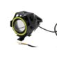 LAMPA MOTOCYKLOWA REFLEKTOR LED CREE U7 CZERWONY RING