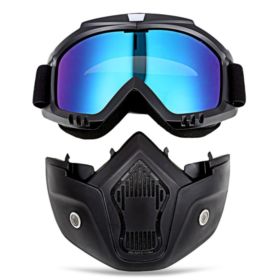 GOGLE Z MASKĄ NA MOTOR NARTY SNOWBOARD