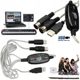 KONWERTER USB MIDI INTERFEJS IN/OUT 16 KANAŁ&Oacute;W