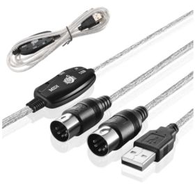 KONWERTER USB MIDI INTERFEJS IN/OUT 16 KANAŁ&Oacute;W