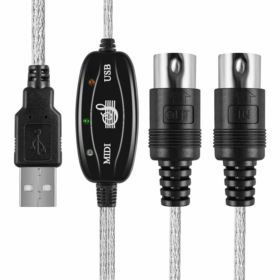 KONWERTER USB MIDI INTERFEJS IN/OUT 16 KANAŁ&Oacute;W