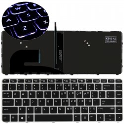 KLAWIATURA HP ELITEBOOK 840 G3 840 G4 745 G3 745 G4 836308-031 SREBRNA RAMKA Z PODŚWIETLENIEM