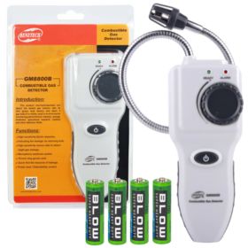 DETEKTOR GAZU RĘCZNY WYKRYWACZ WYCIEKU GAZ&Oacute;W PALNYCH BENETECH GM8800B Z BATERIAMI 4X AA - Akcesoria elektroniczne