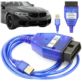INTERFEJS DIAGNOSTYCZNY K+DCAN BMW2006 - 2007 E60 E61 E83 E81 E87 E90 E91 E92 E93 E70 R56 STARSZE MODELE 1995 - 2013 - Akceso...