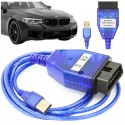 INTERFEJS DIAGNOSTYCZNY K+DCAN BMW2006 - 2007 E60 E61 E83 E81 E87 E90 E91 E92 E93 E70 R56 STARSZE MODELE 1995 - 2013